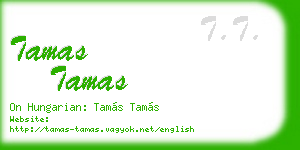 tamas tamas business card